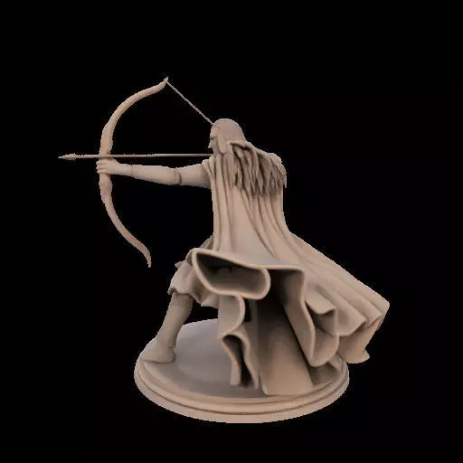 Legolas Elf Archer Miniature 3D print model_15