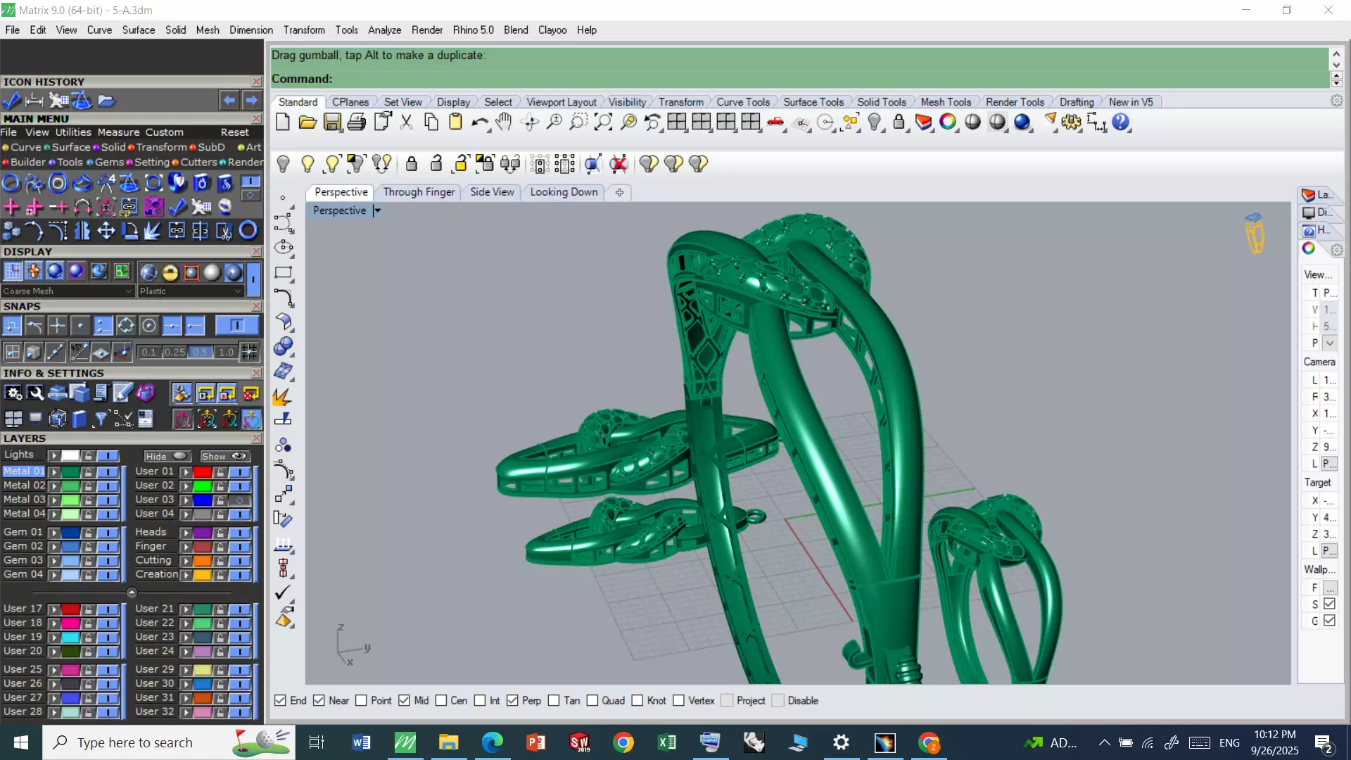  Jewelry Set  3D print model_8