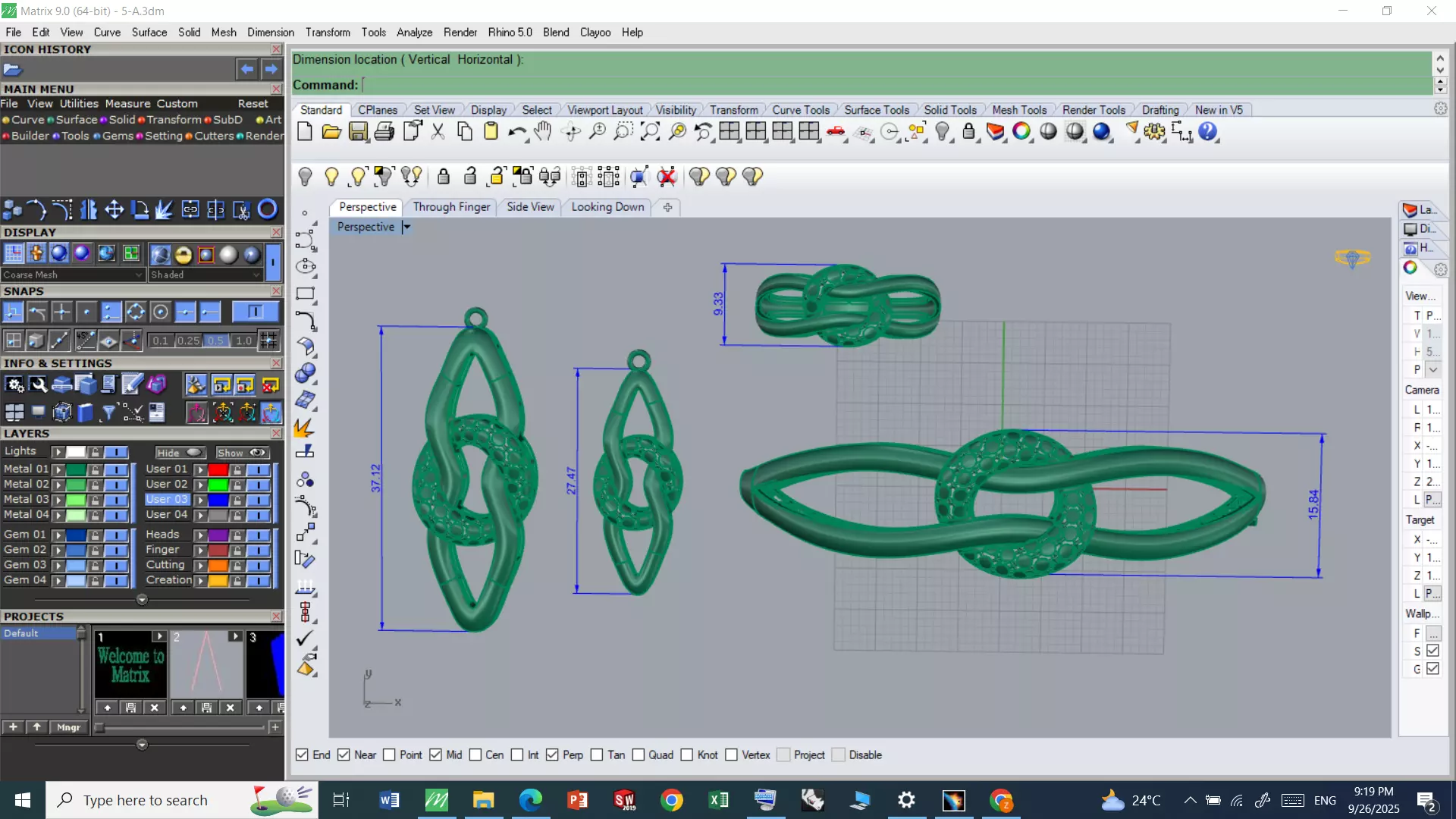  Jewelry Set  3D print model_4