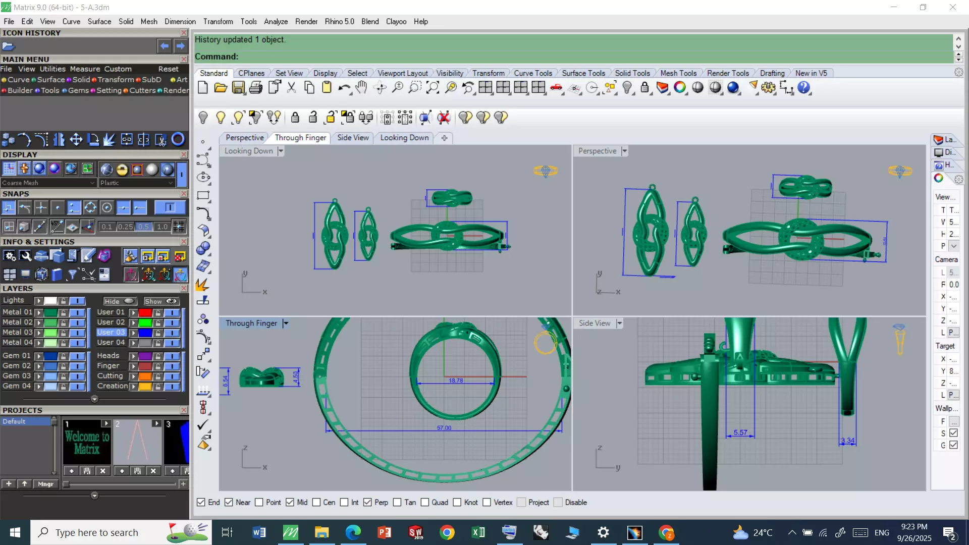  Jewelry Set  3D print model_5