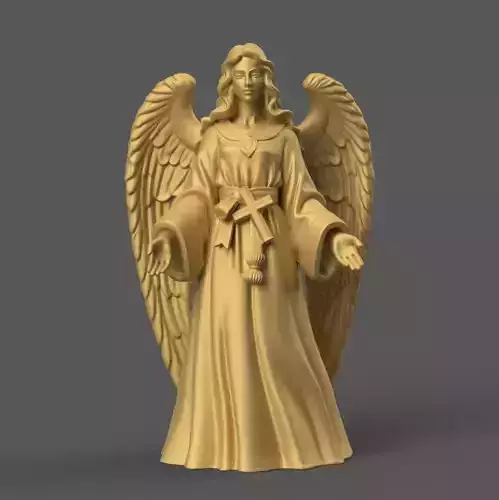Elegant Angel Figurine STL for Christmas Nativity Scene 3D print model Elegant Angel Figurine STL for Christmas Nativity Scene 3D print model