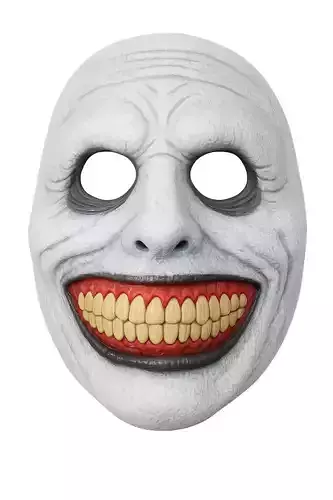 3D Horror Mask  Collectible Sinister Smile