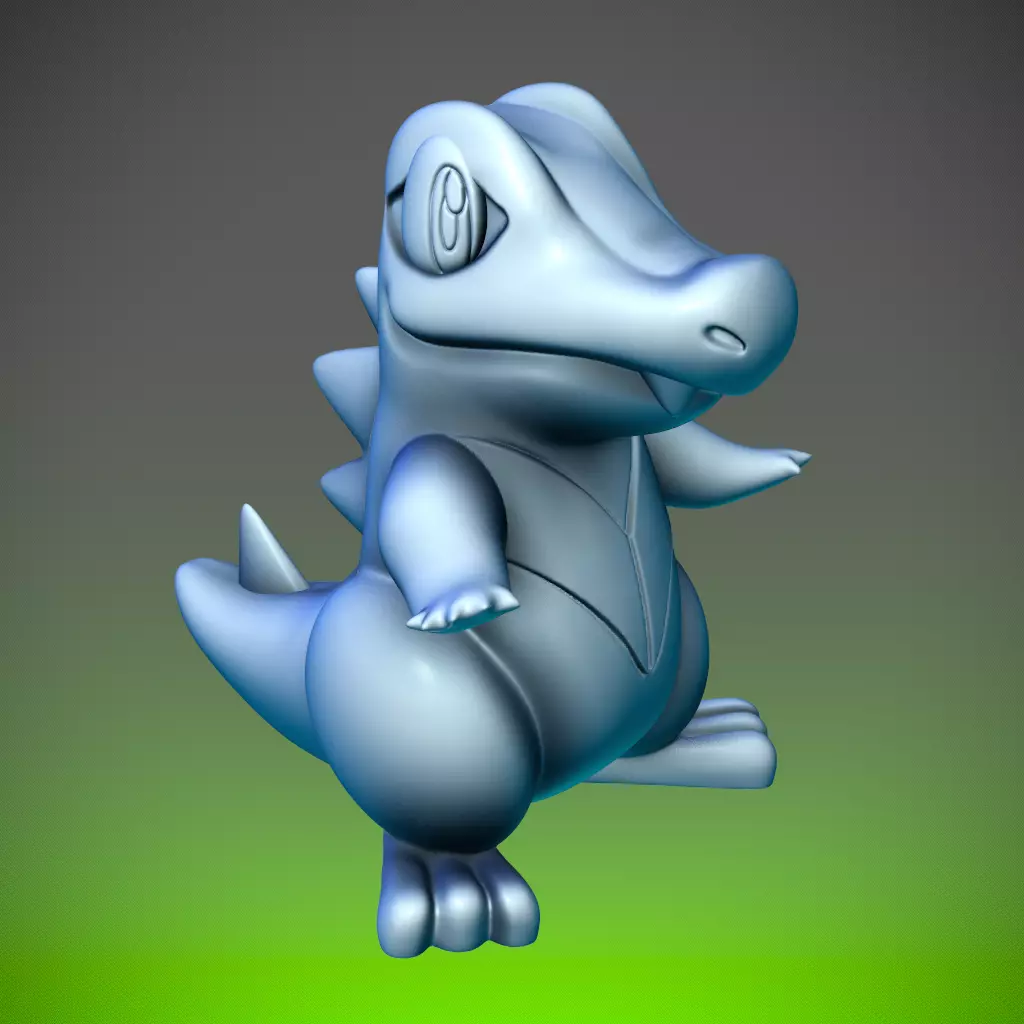 Totodile Pokemon 3D print model_6