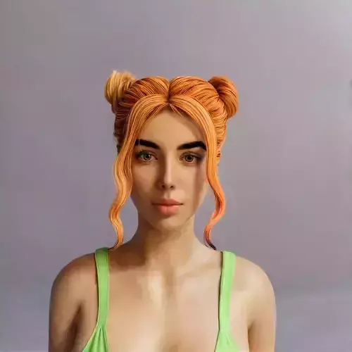 Nadya - Rigged Game Ready Woman 3D Model