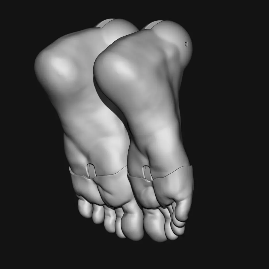 3D Model BJD Feet STL Files for Ball Jointed Dolls 3D model_5