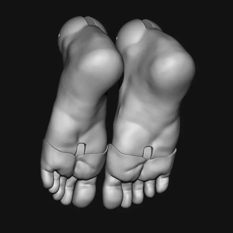 3D Model BJD Feet STL Files for Ball Jointed Dolls 3D model_4
