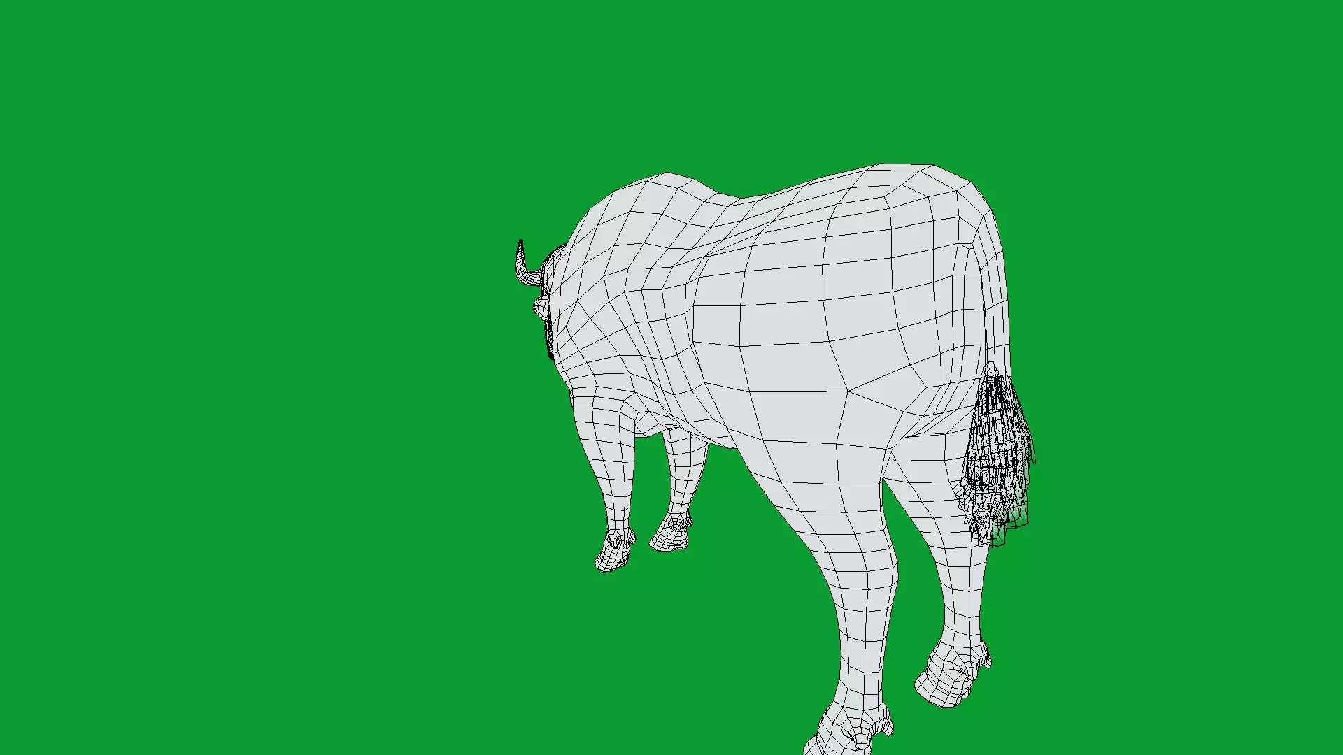 European Bison Wisent Low-poly 3D model_27