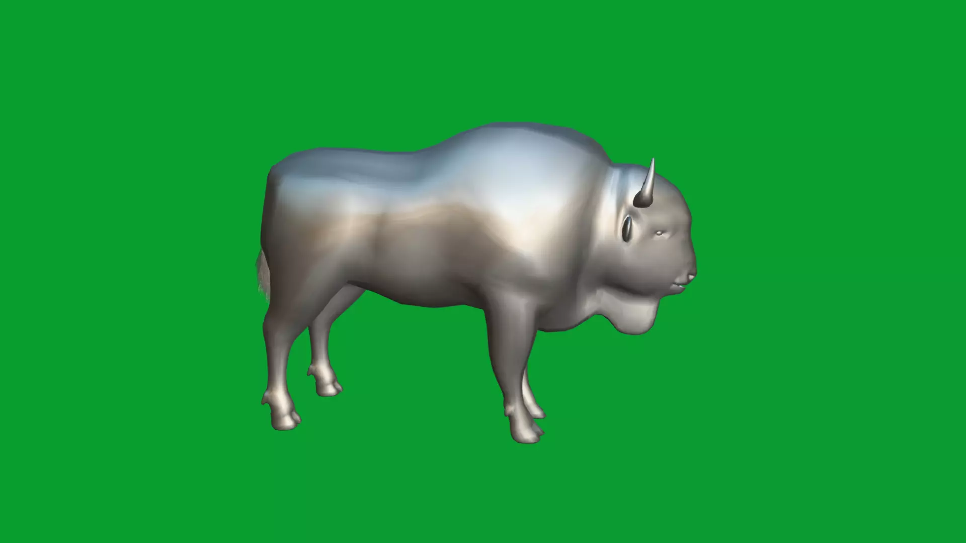 European Bison Wisent Low-poly 3D model_39