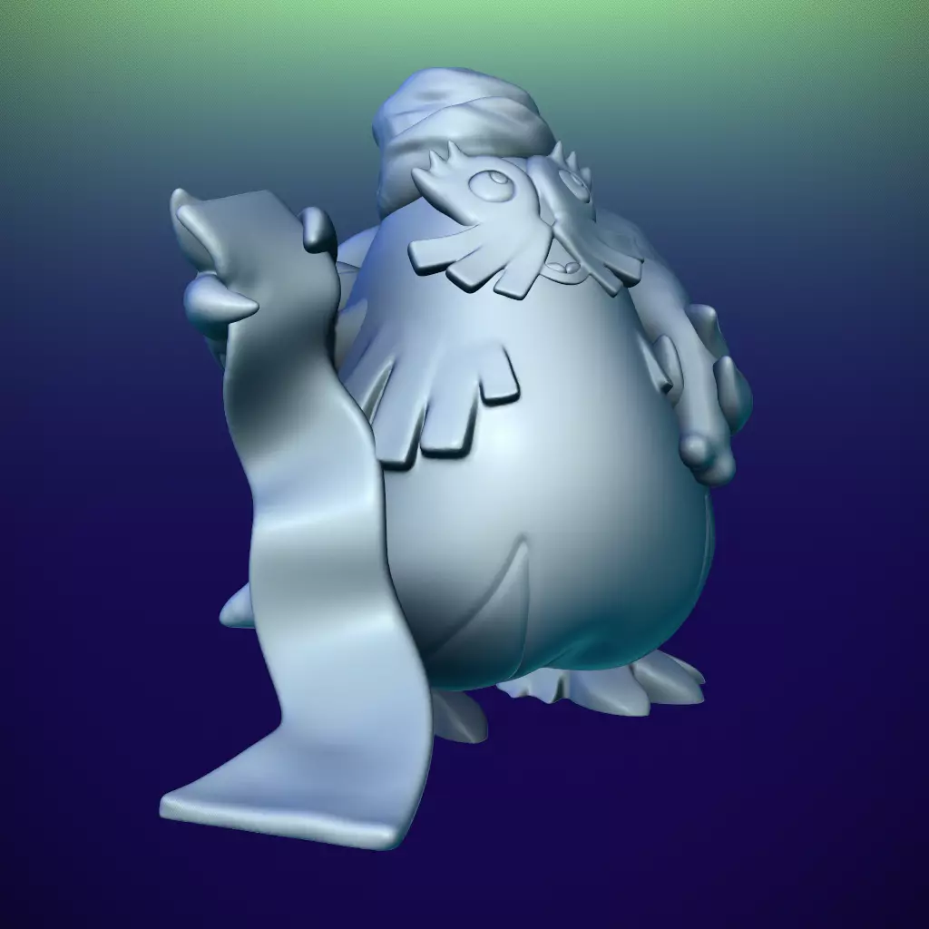 Abomasnow Santa Claus Pokemon 3D print model_5