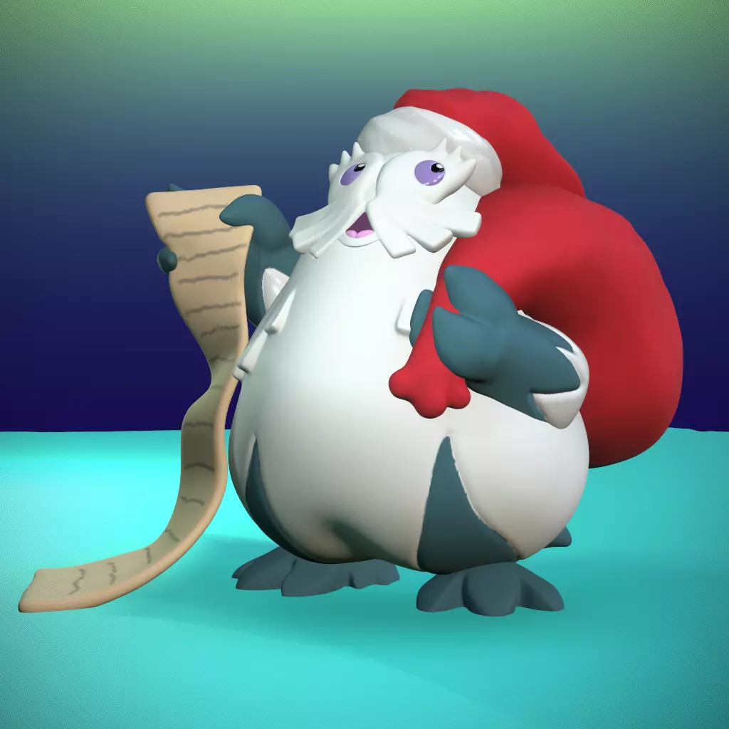 Abomasnow Santa Claus Pokemon 3D print model_0