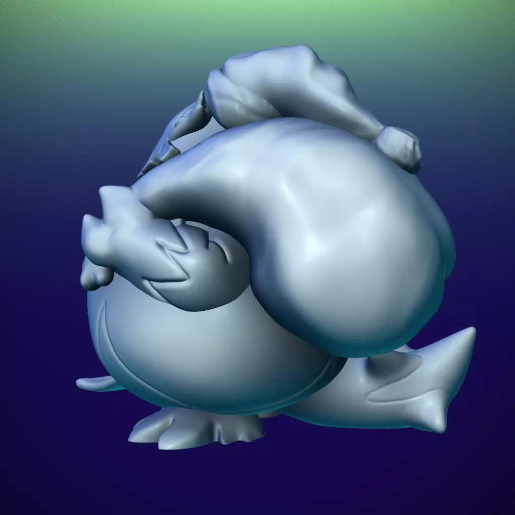 Abomasnow Santa Claus Pokemon 3D print model_7