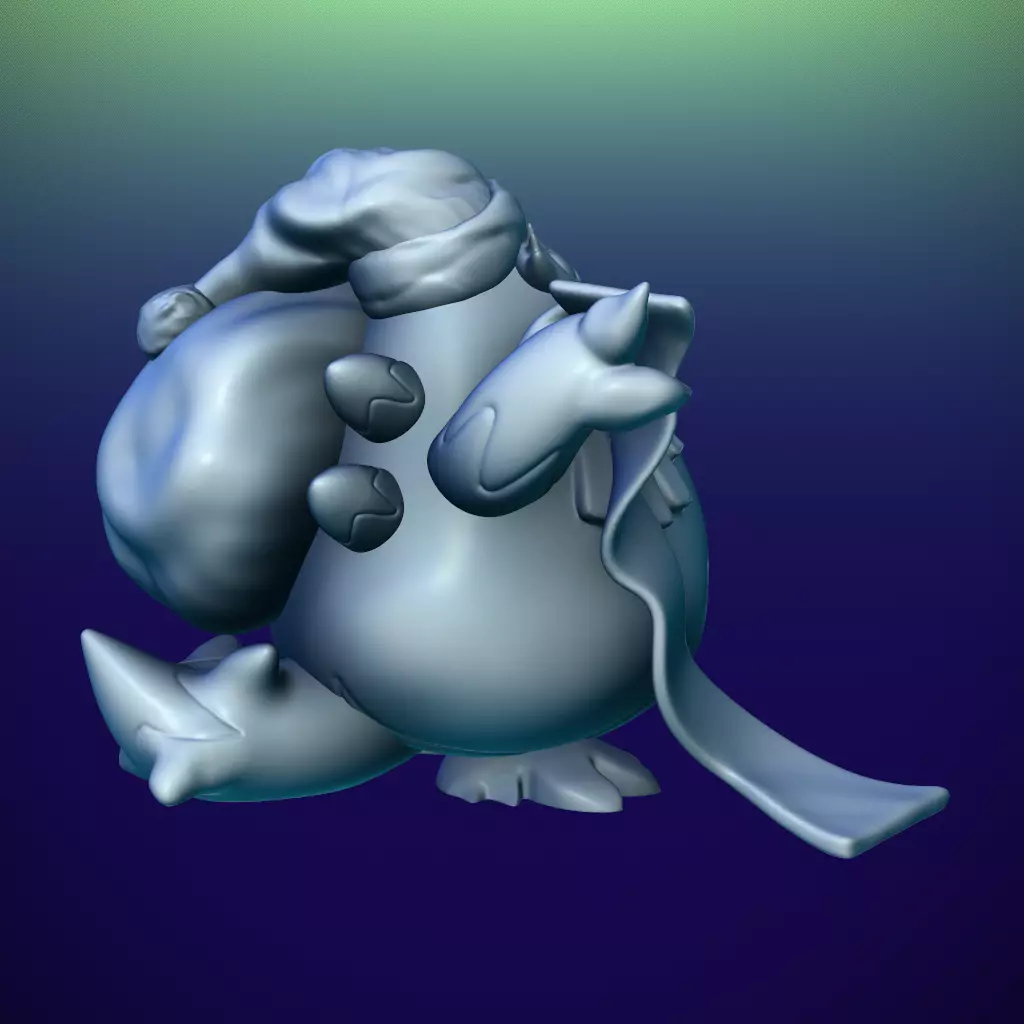 Abomasnow Santa Claus Pokemon 3D print model_6