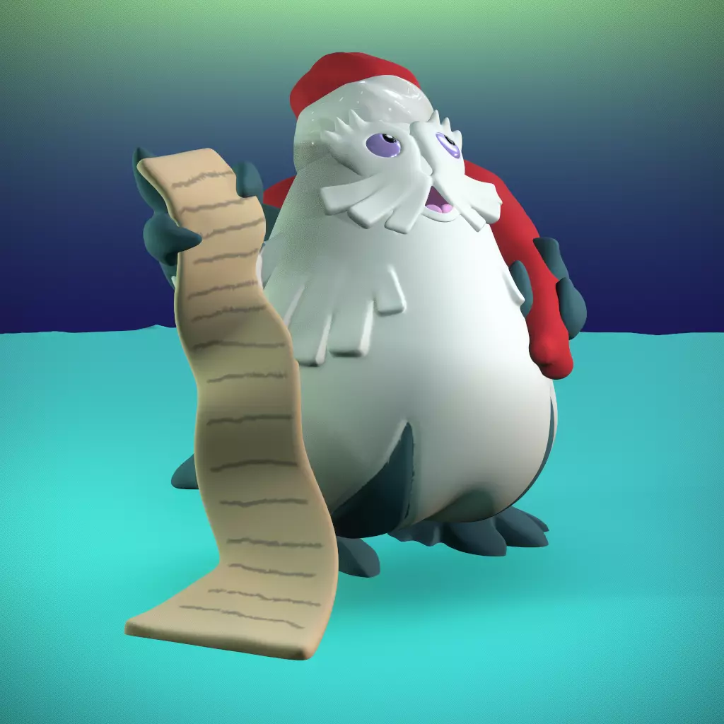 Abomasnow Santa Claus Pokemon 3D print model_1