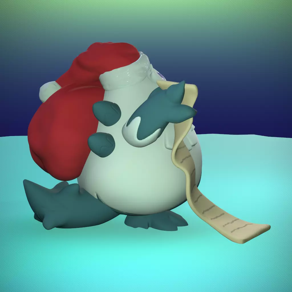 Abomasnow Santa Claus Pokemon 3D print model_2