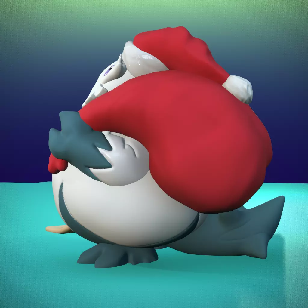 Abomasnow Santa Claus Pokemon 3D print model_3