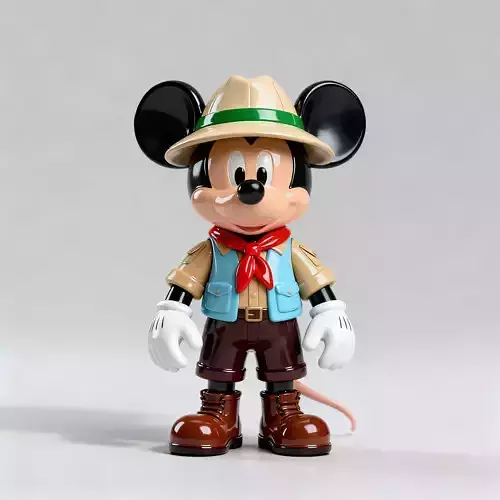 Mickey Safari Explorer Sculpture  Collector Style
