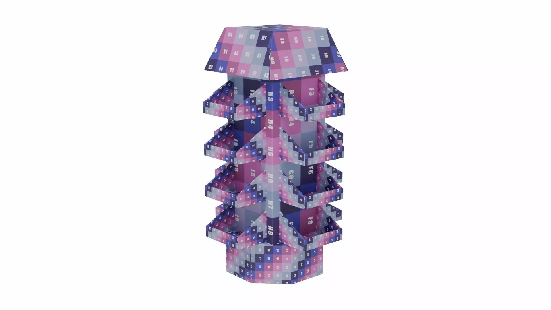 Point of Sale Cardboard Display Stand Texture_5