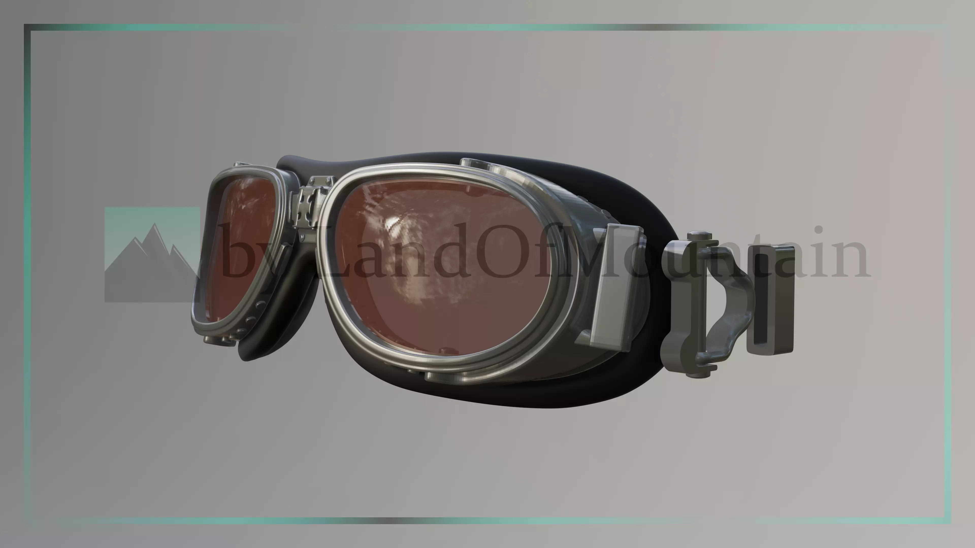 Final Fantasy VII - Cid Highwind Goggles 3D print model_2