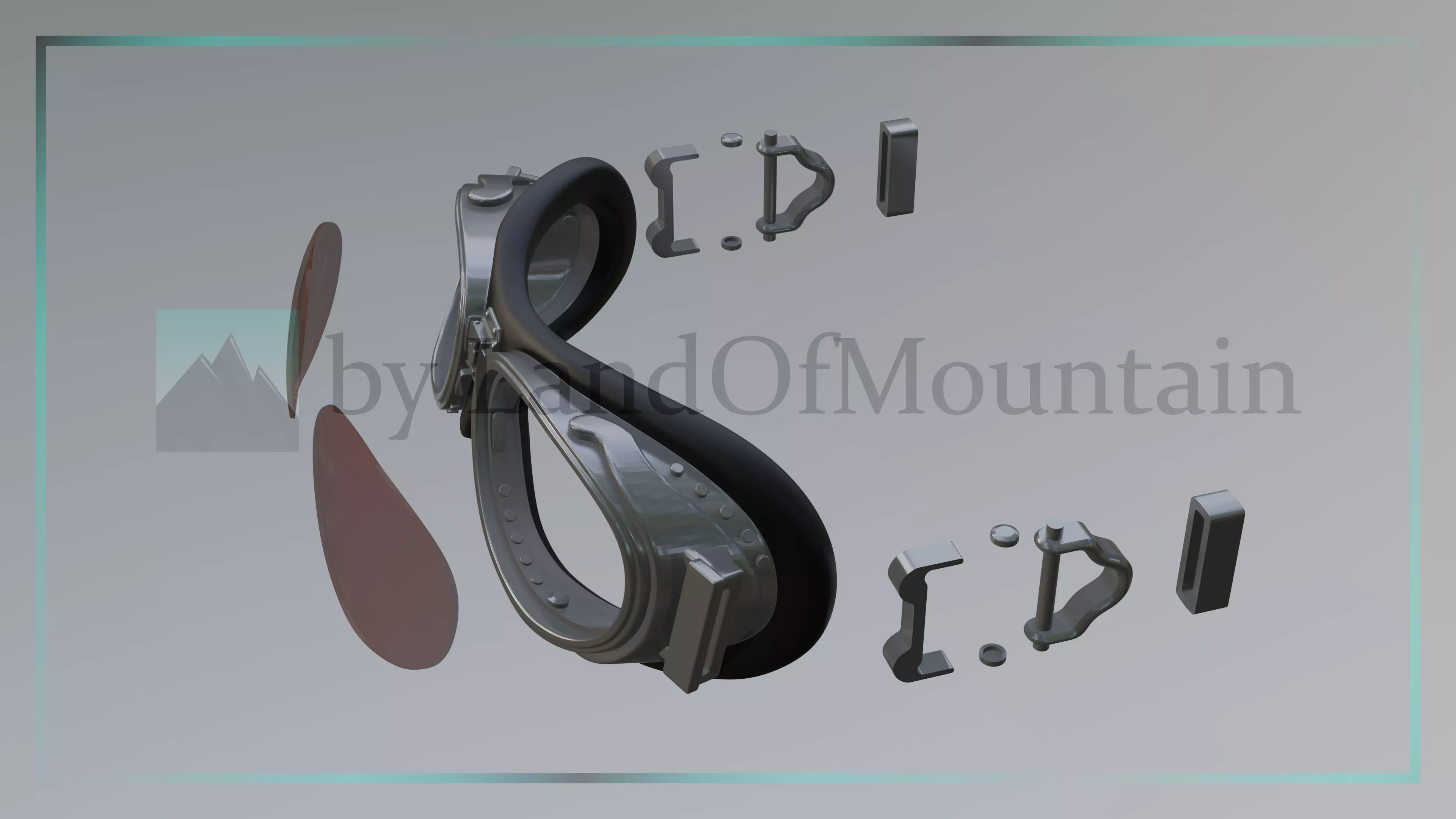 Final Fantasy VII - Cid Highwind Goggles 3D print model_5