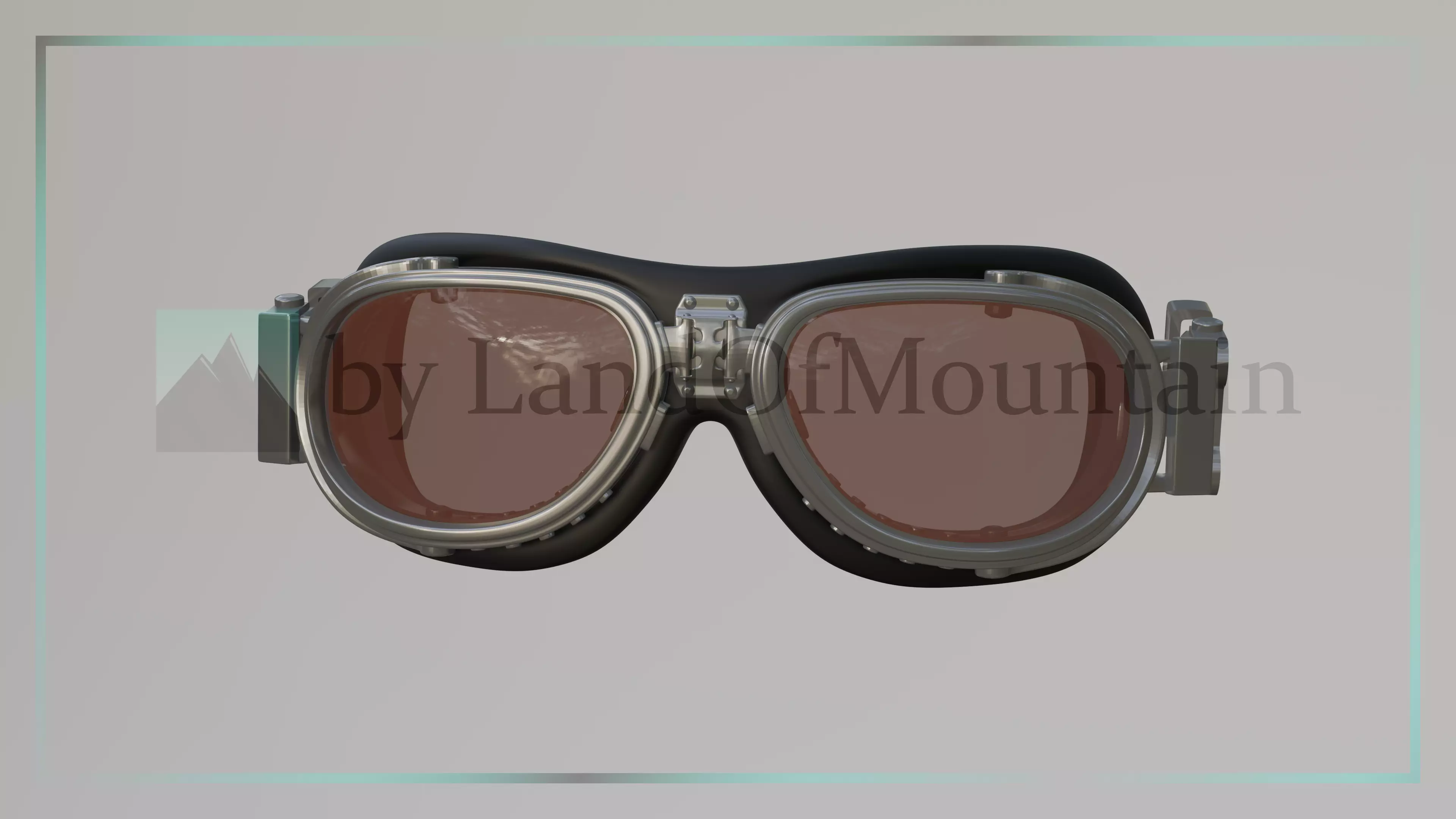 Final Fantasy VII - Cid Highwind Goggles 3D print model_1