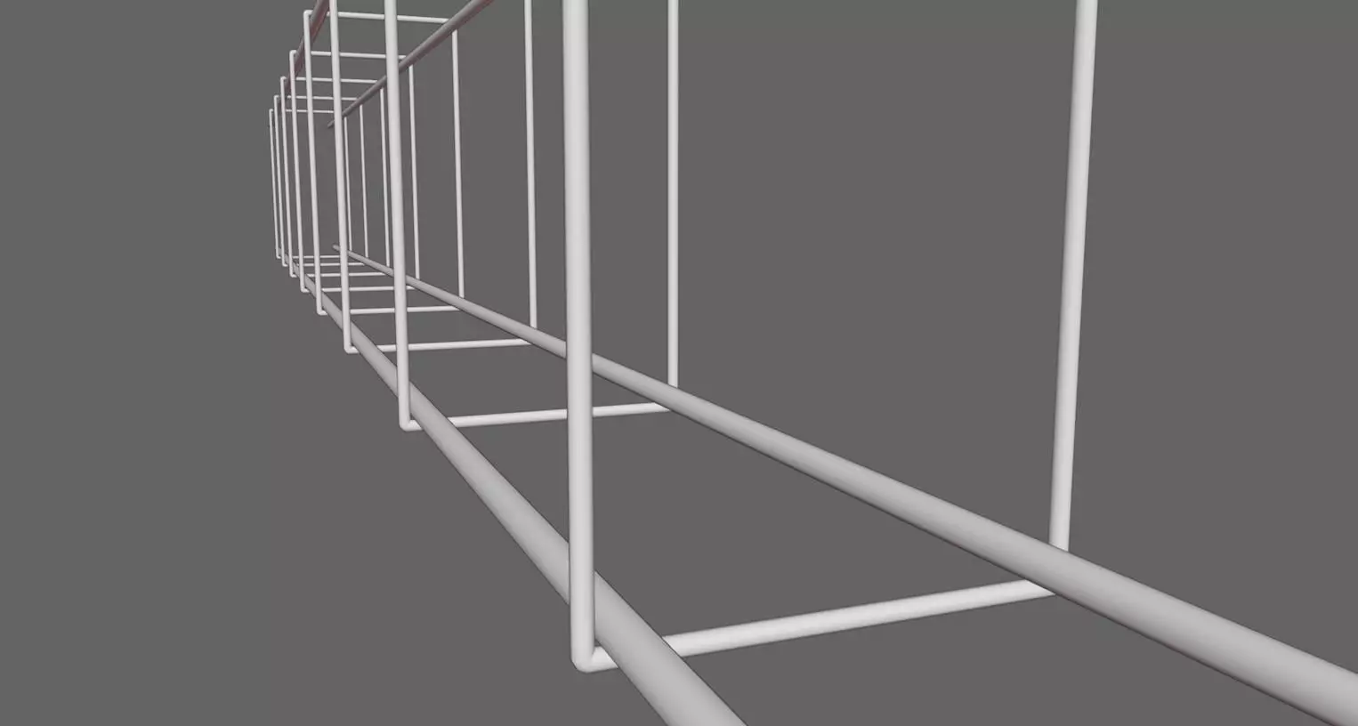 Square Iron Frame - Construction - Armacao de Ferro Low-poly 3D model_20