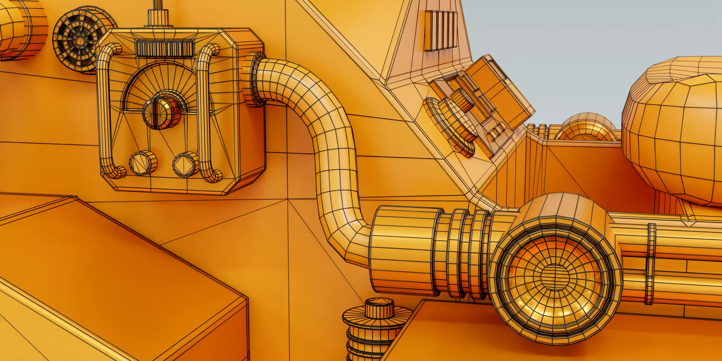 Kiddie Ride Tank 006 Low-poly 3D model_18