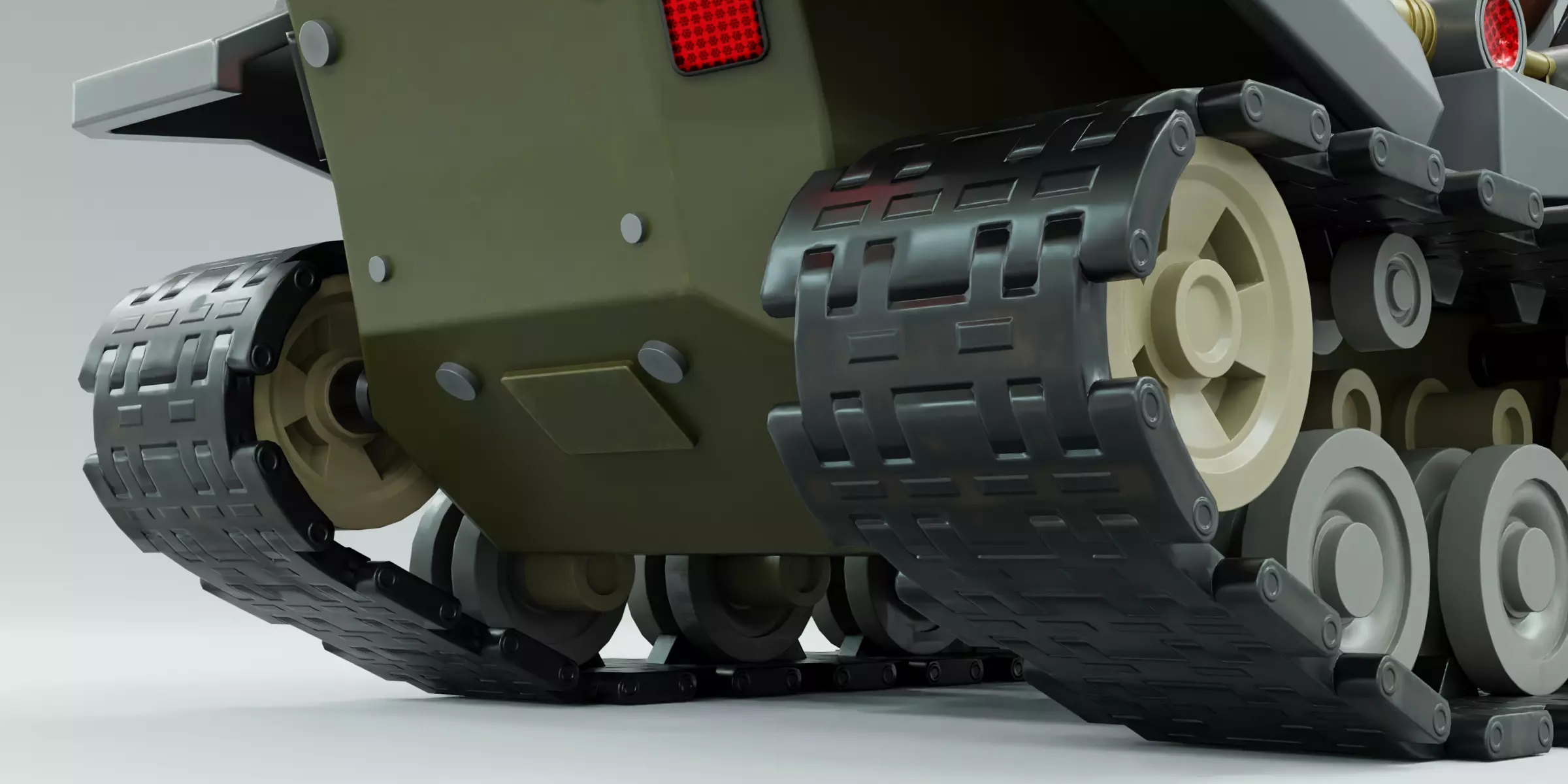 Kiddie Ride Tank 006 Low-poly 3D model_6