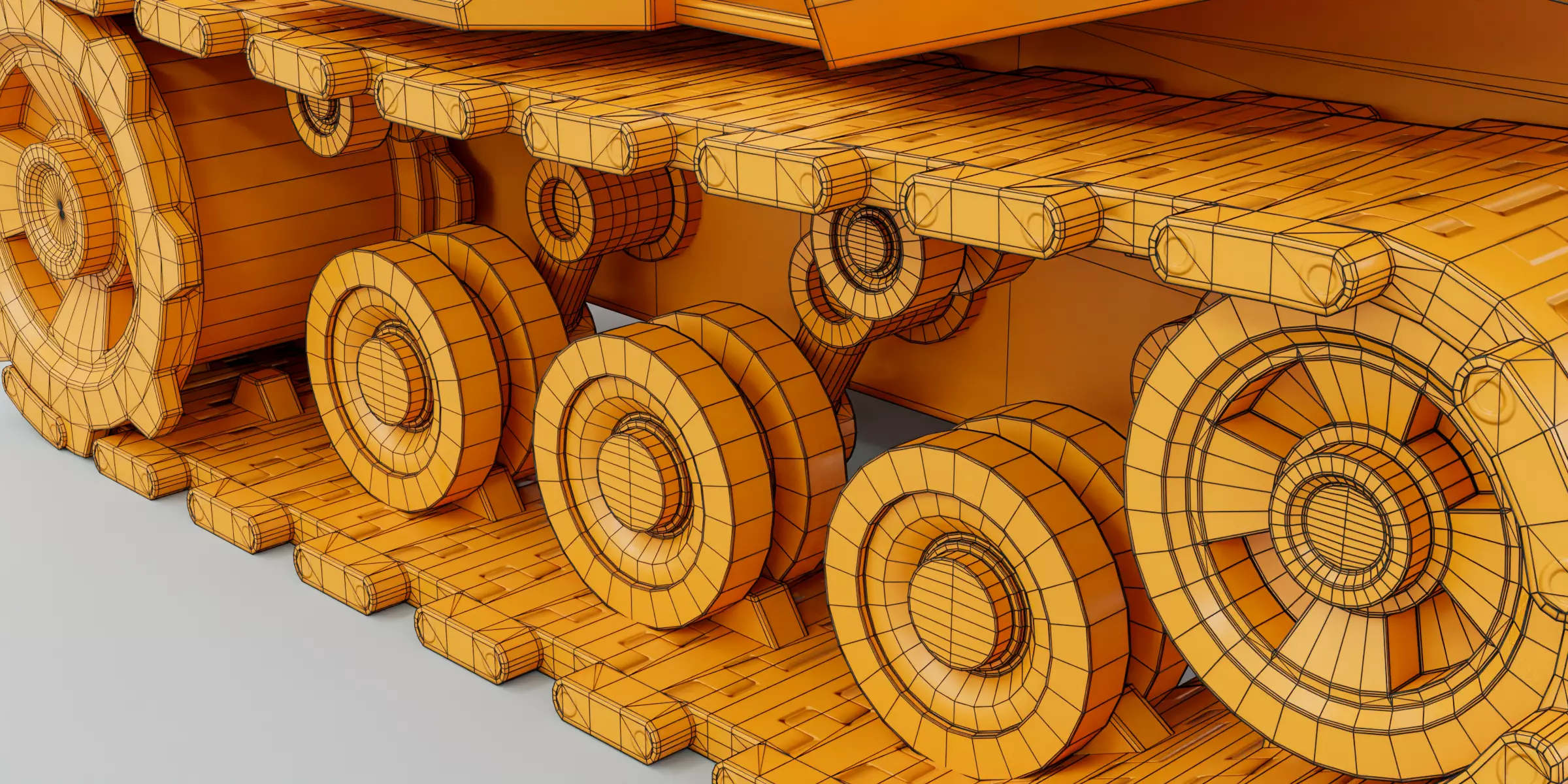 Kiddie Ride Tank 006 Low-poly 3D model_22