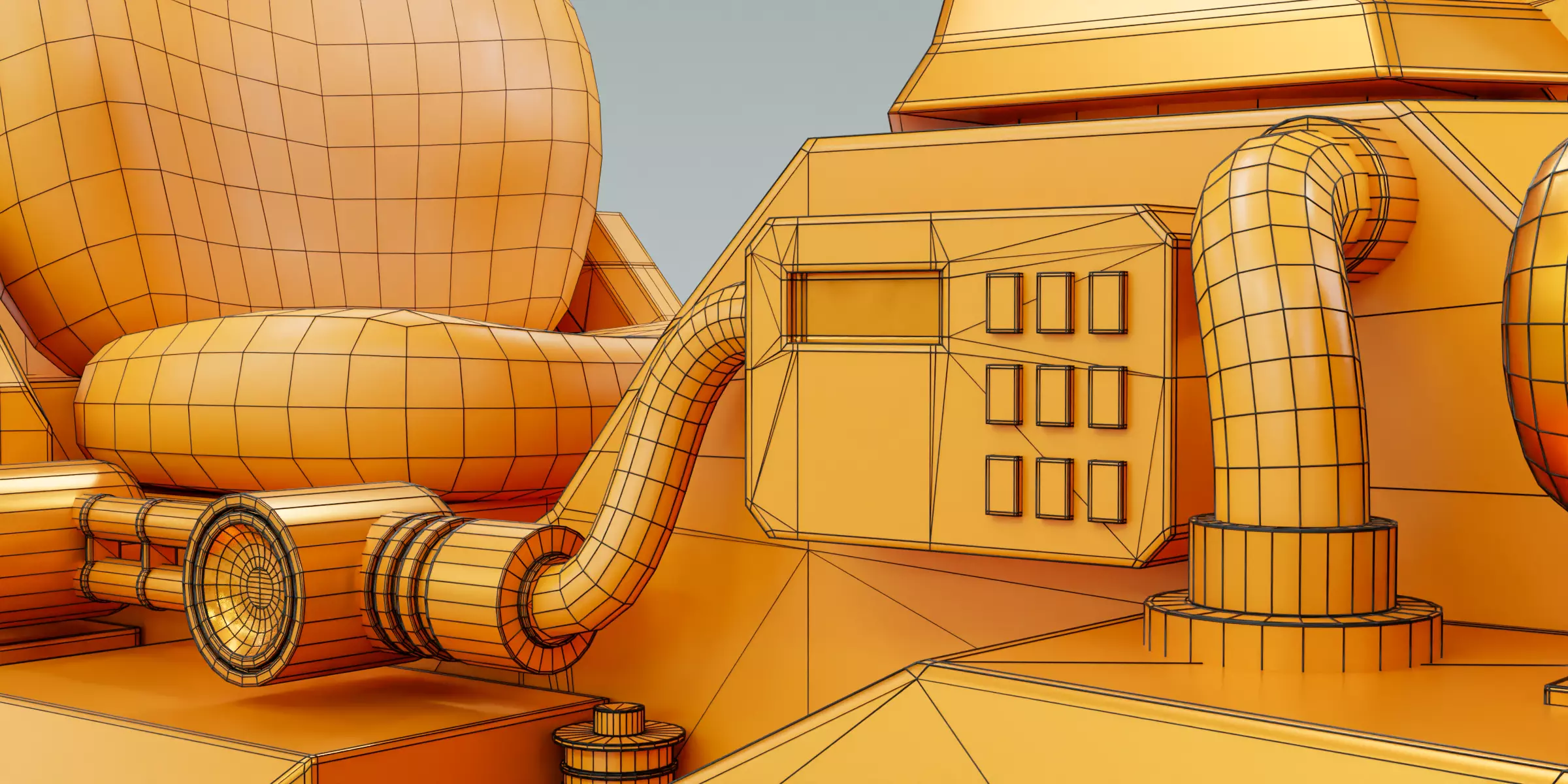 Kiddie Ride Tank 006 Low-poly 3D model_19