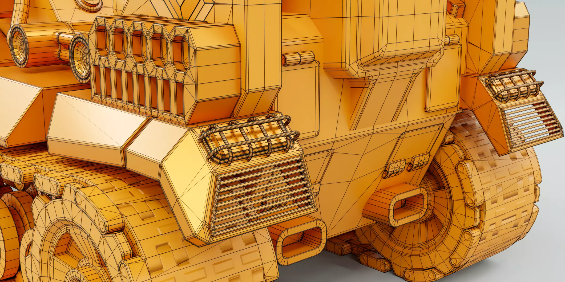 Kiddie Ride Tank 006 Low-poly 3D model_25