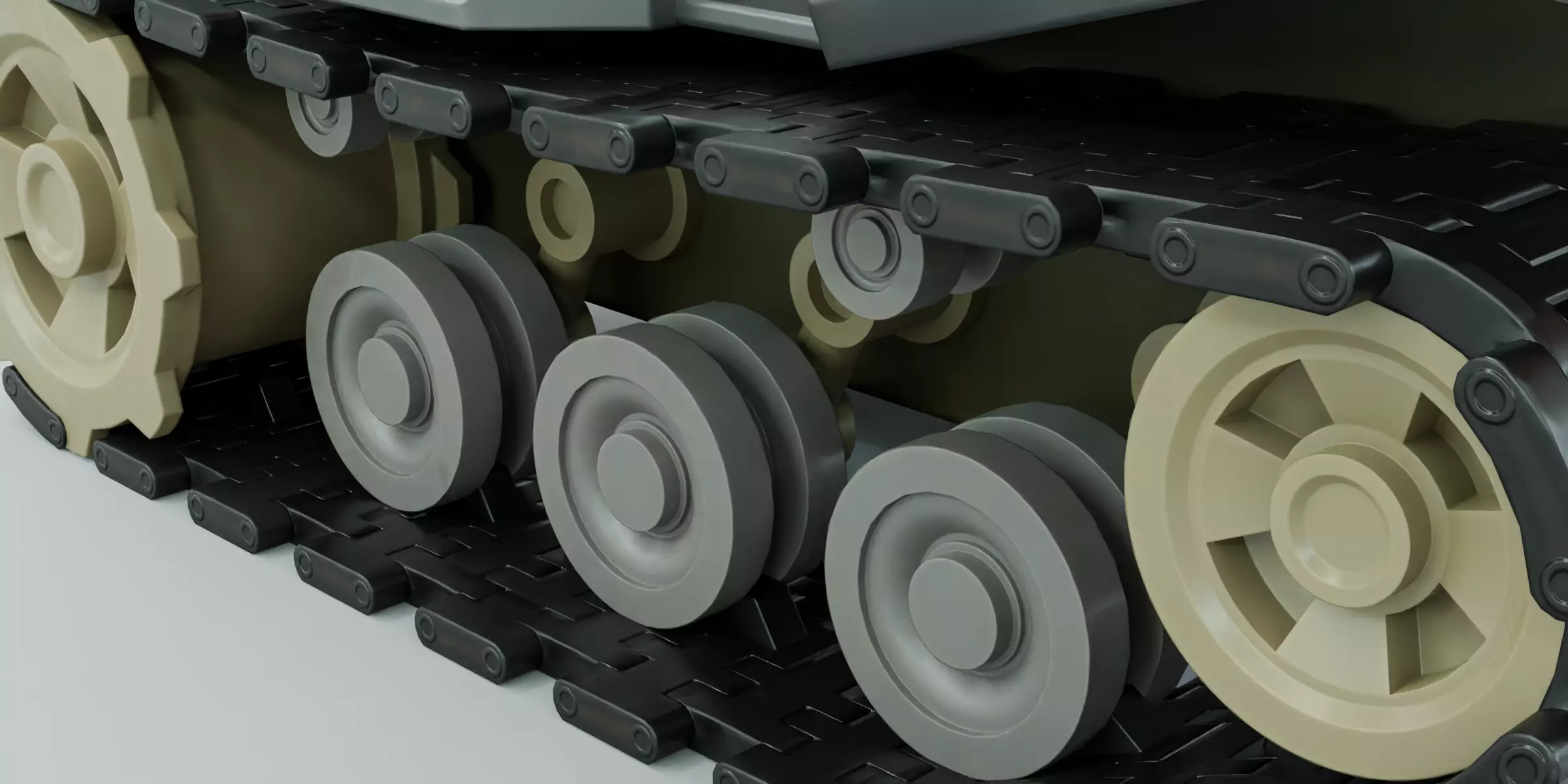 Kiddie Ride Tank 006 Low-poly 3D model_11