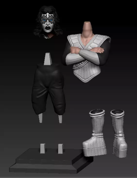 KISS-Spaceman 3D print model_2