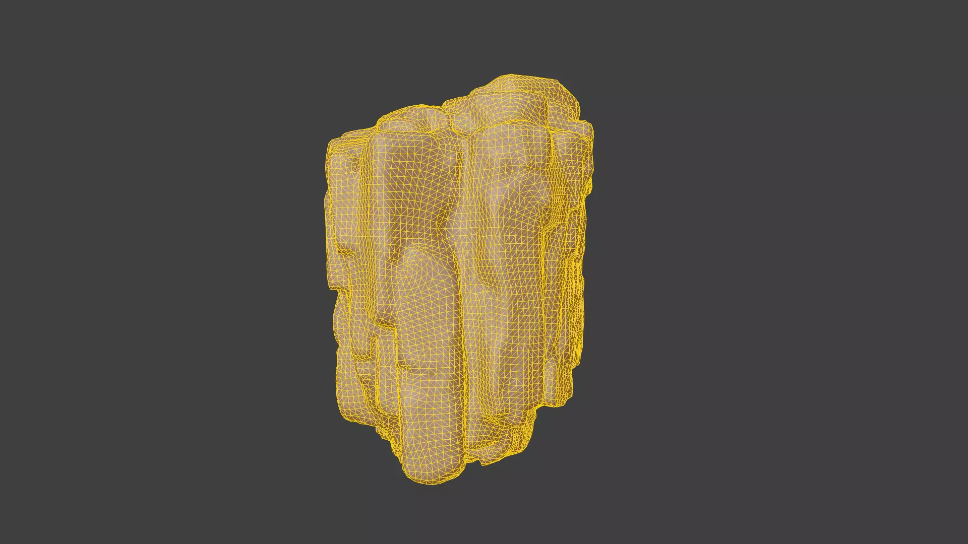 Large Stylized Modular Cliff Rock - Game Ready Low-poly 3D model_7