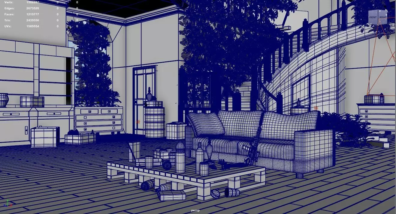 Post-Apocalyptic Hideout Weapons Pack High Poly Render Scene 3D model_10