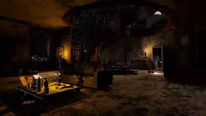 Post-Apocalyptic Hideout Weapons Pack High Poly Render Scene