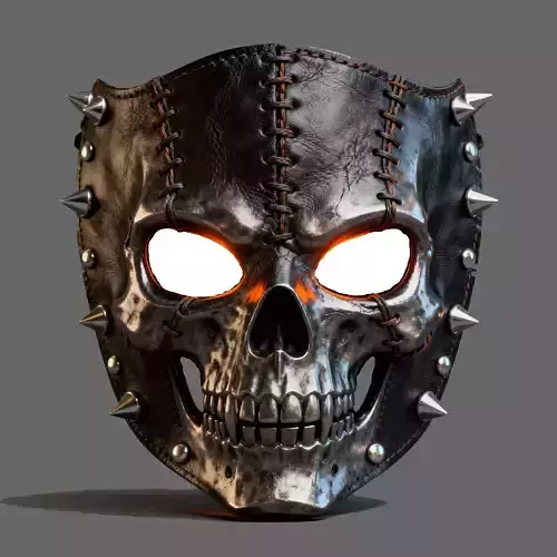 mask de Caveira com Espinhos  3D print model