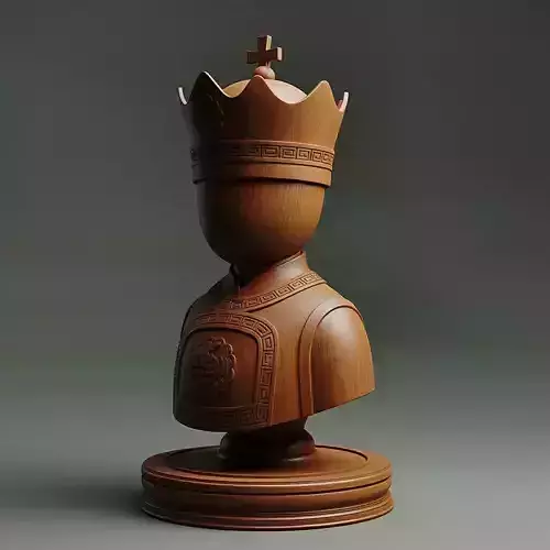 Classic Medieval King Chess Piece