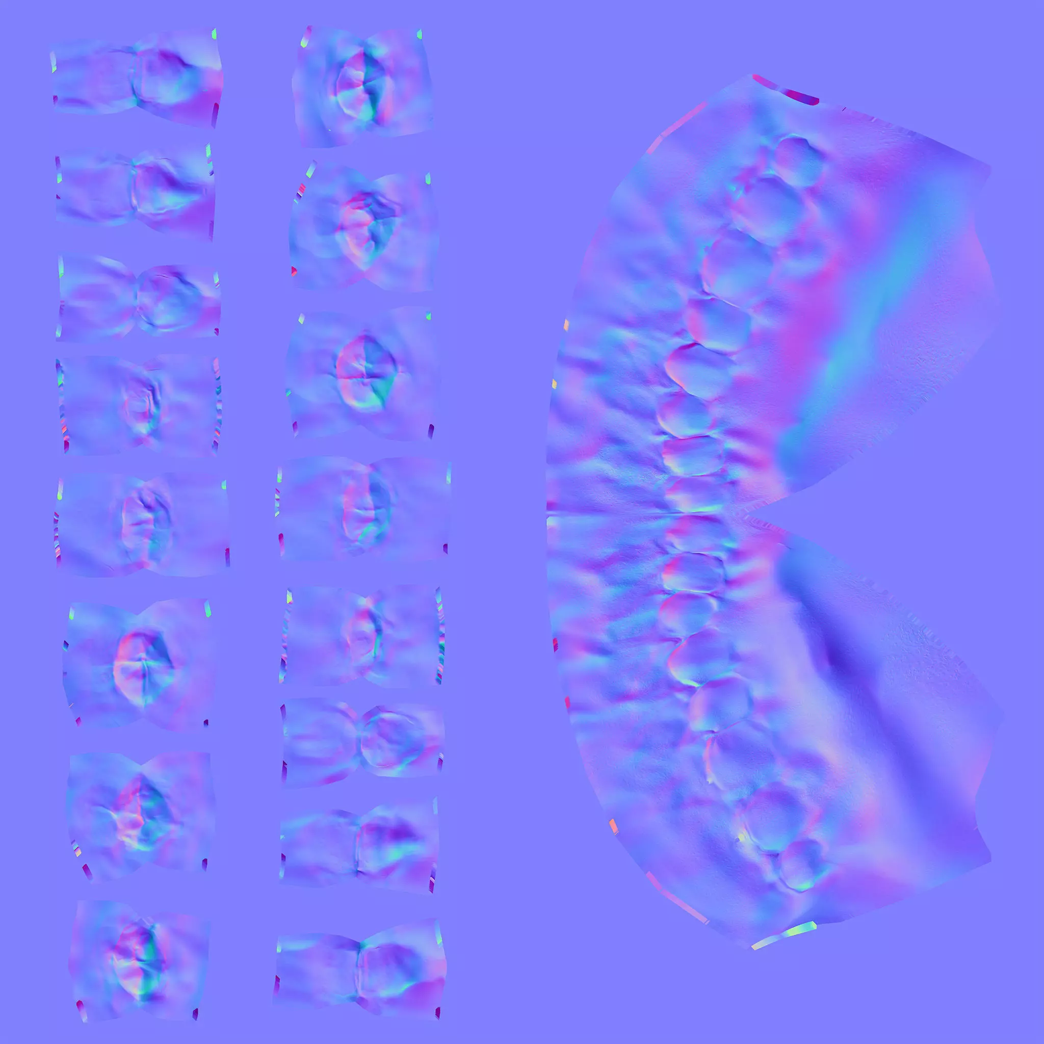 Realistic 3D Female Character riged High Poly Game Ready Low-poly 3D model_34