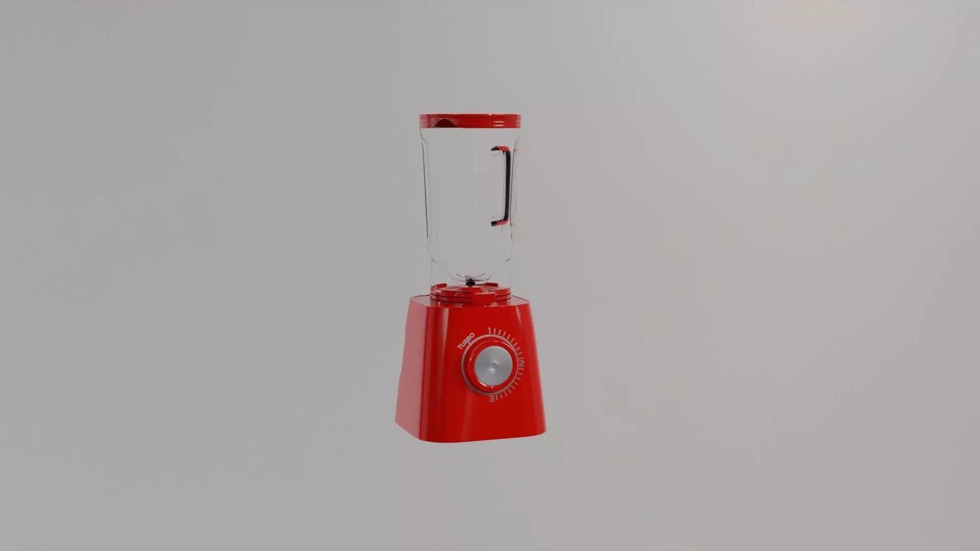 Electric blender with square body and transparent jar model 3D model_0
