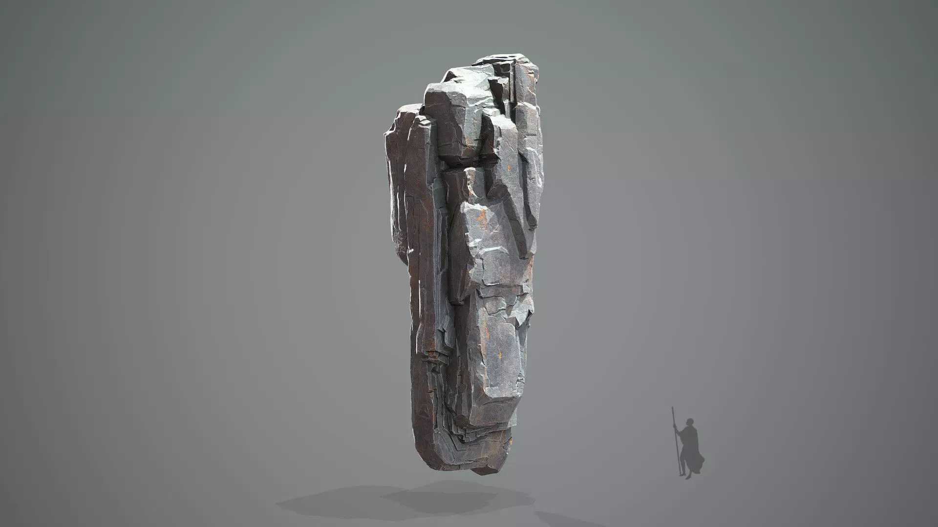 Modular Cliff Rock Slab - Game Ready Asset Low-poly 3D model_0