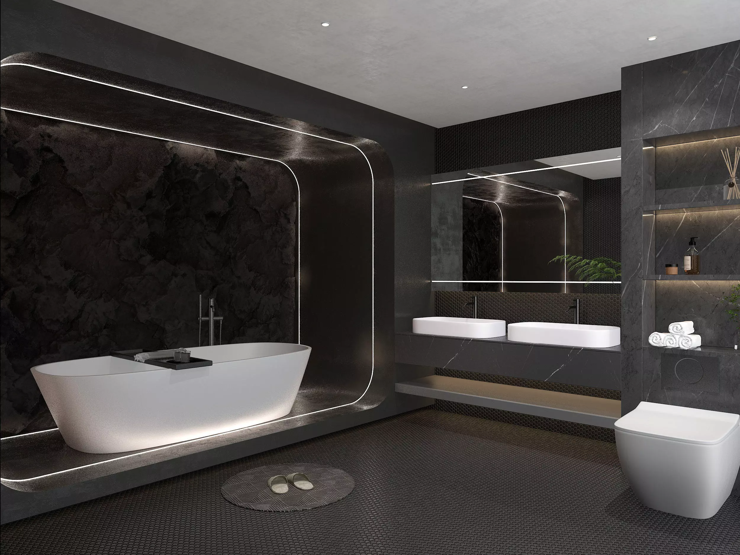 Bathroom Interior 02 3D model