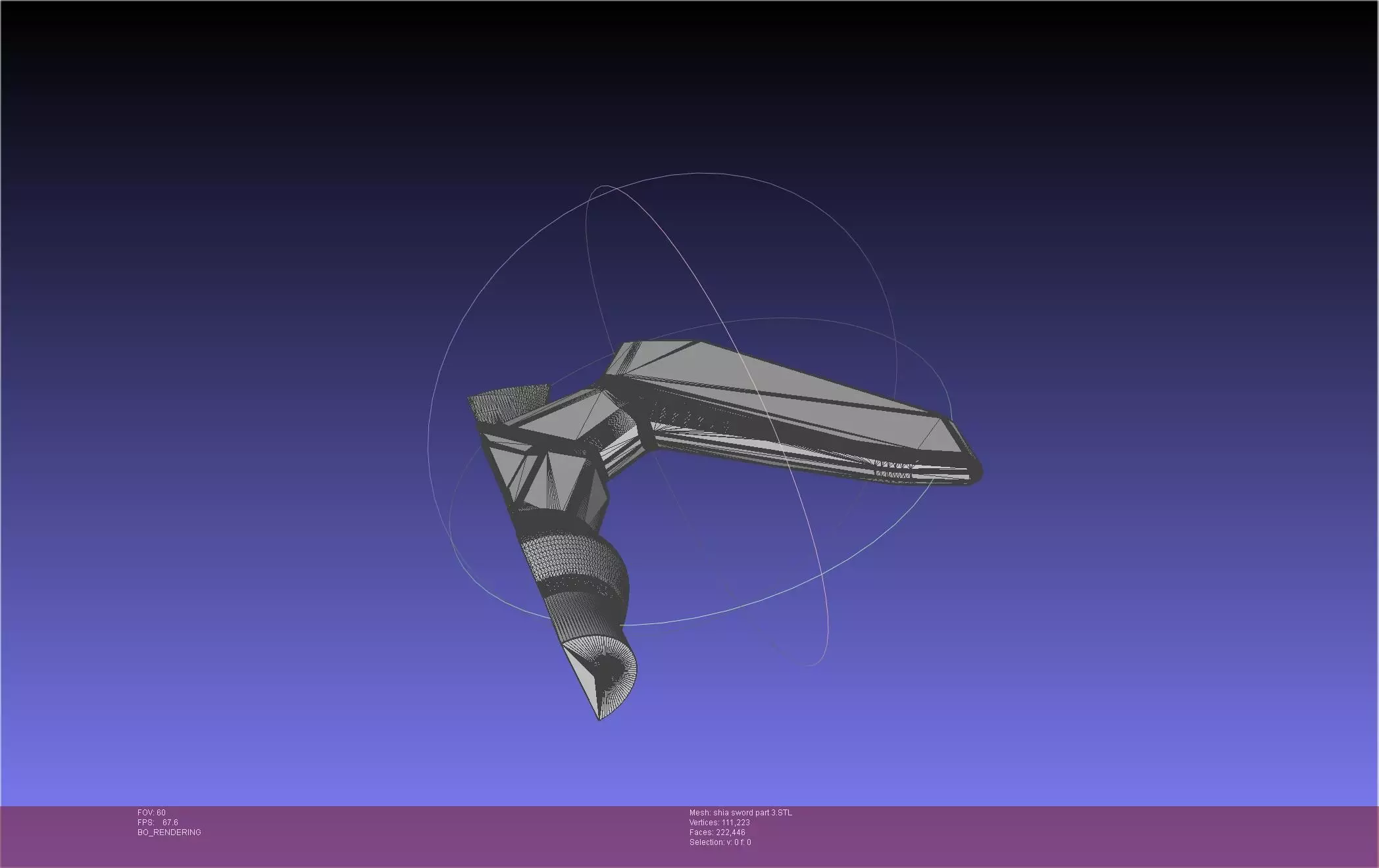 Dungeon Of Black Company Shia Sword 3D print model_38