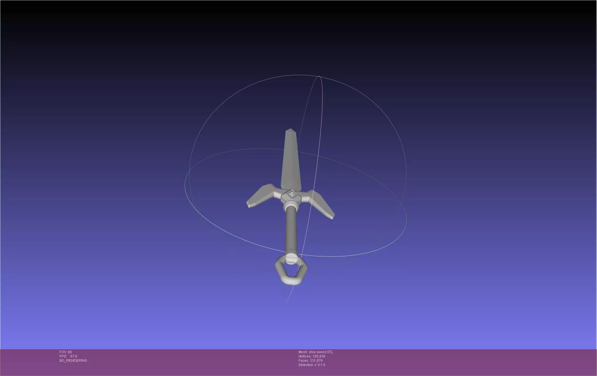 Dungeon Of Black Company Shia Sword 3D print model_8