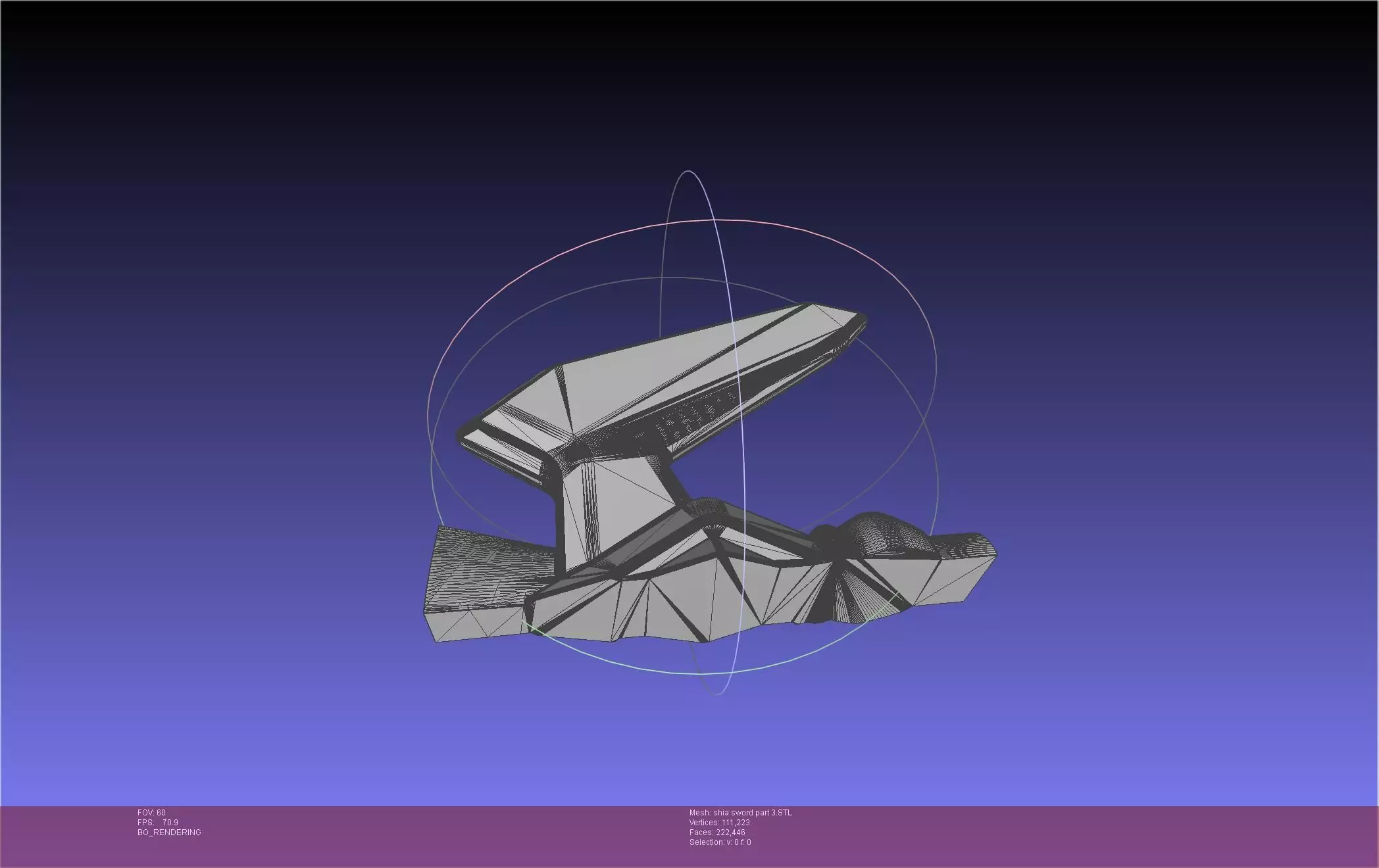 Dungeon Of Black Company Shia Sword 3D print model_39