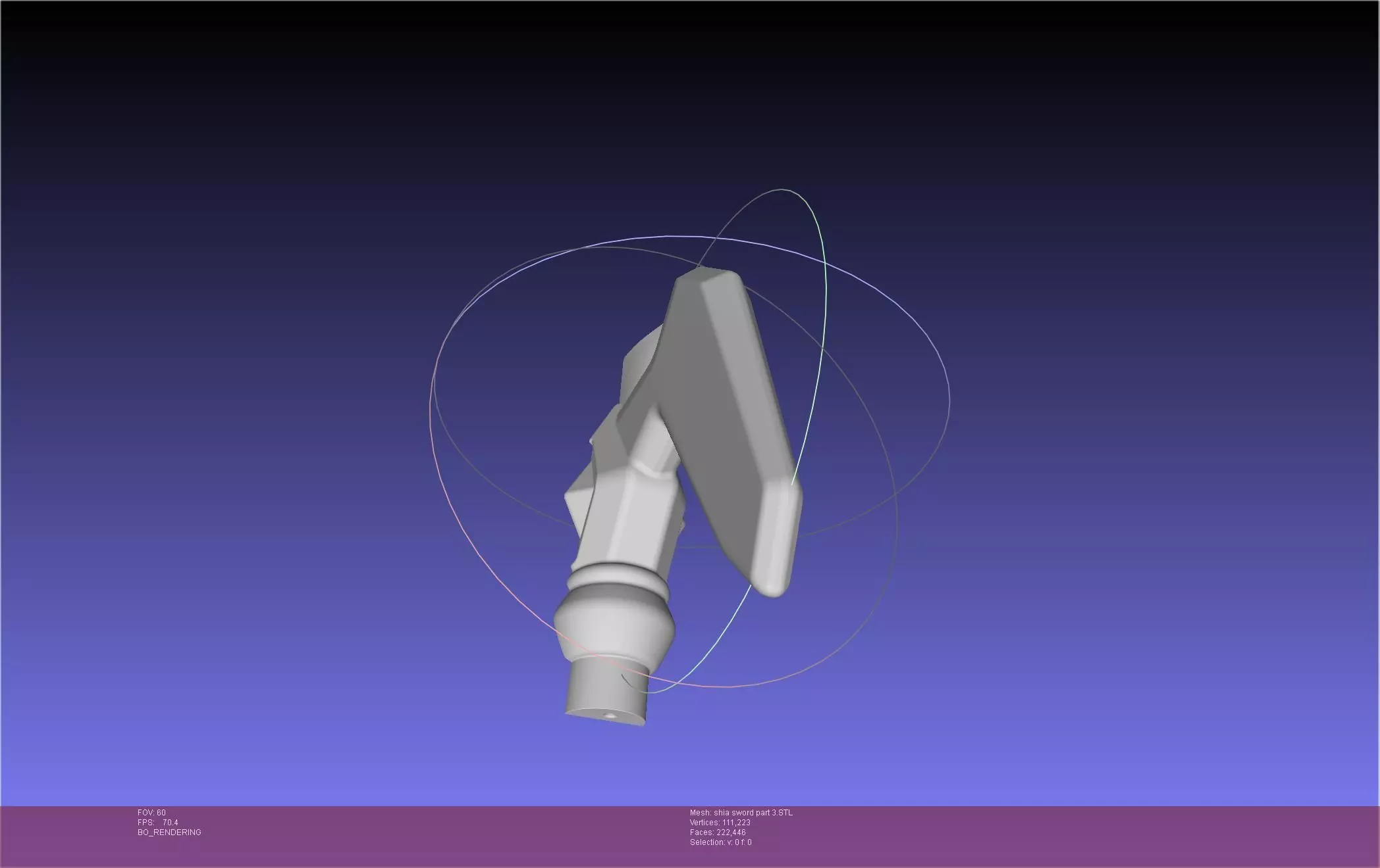 Dungeon Of Black Company Shia Sword 3D print model_35