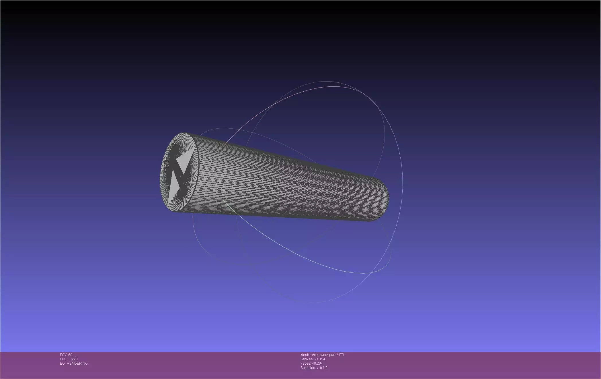 Dungeon Of Black Company Shia Sword 3D print model_28