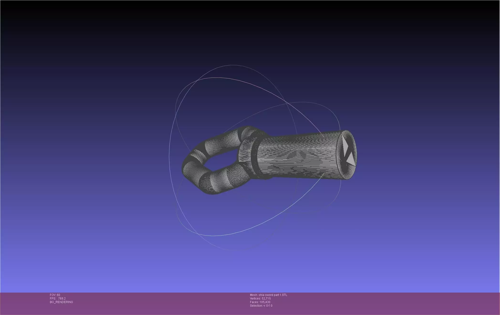 Dungeon Of Black Company Shia Sword 3D print model_25