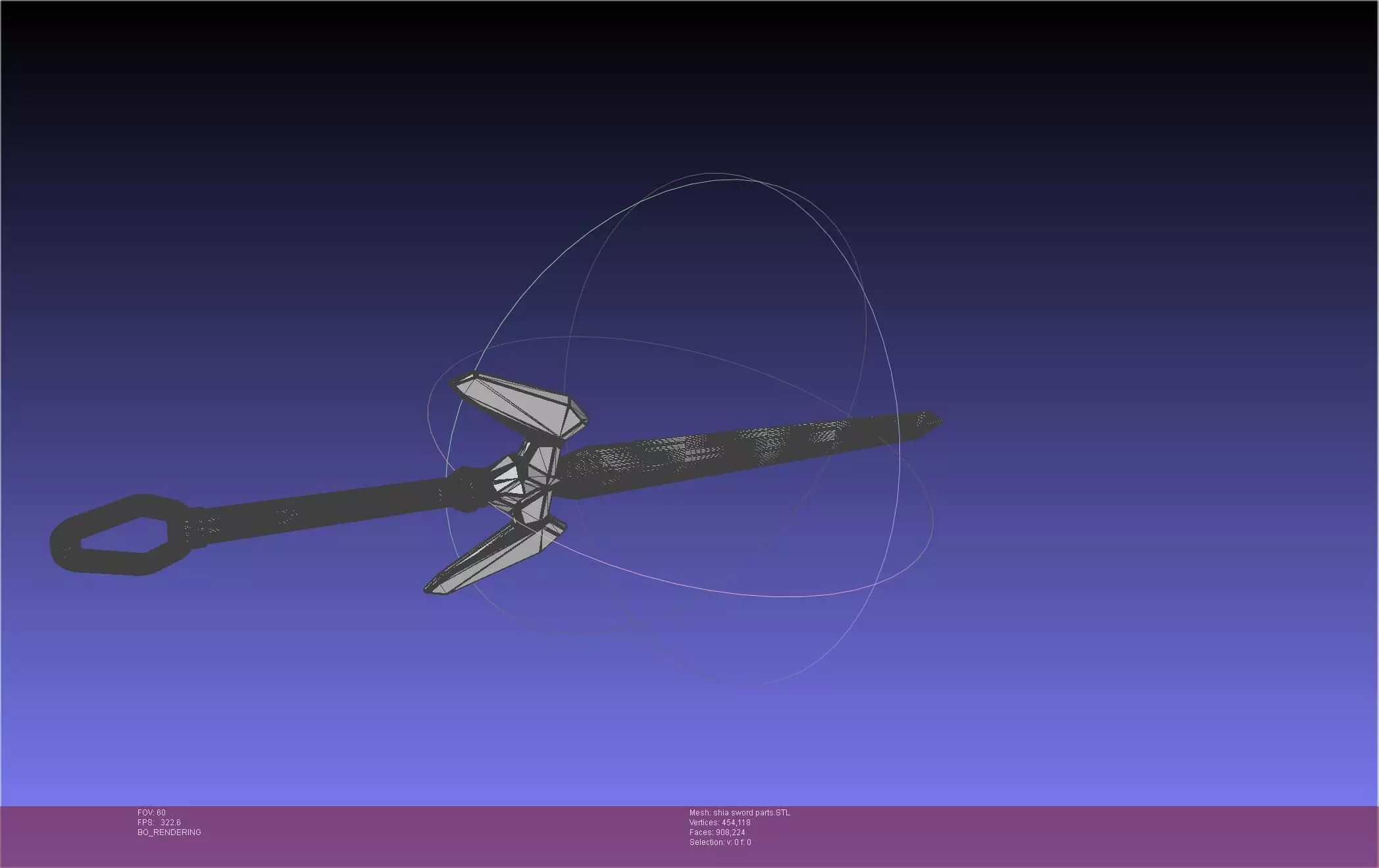 Dungeon Of Black Company Shia Sword 3D print model_81