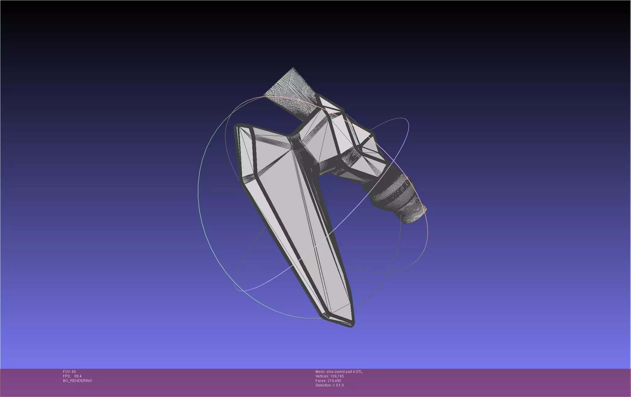 Dungeon Of Black Company Shia Sword 3D print model_55