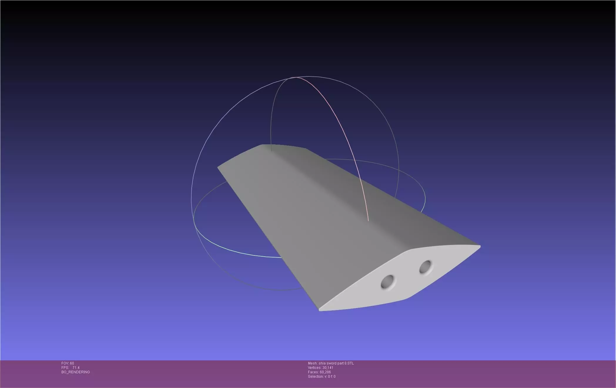 Dungeon Of Black Company Shia Sword 3D print model_70